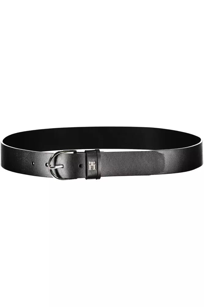 Black Leather Women Belt