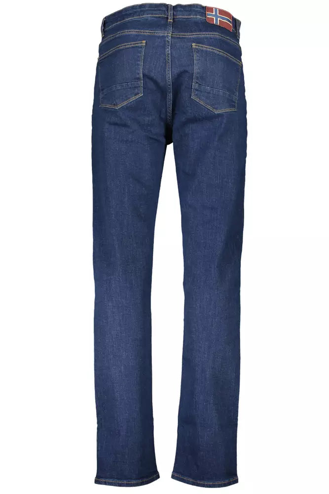 Blue Cotton Men Jeans