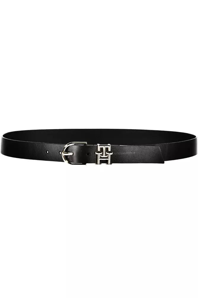 Black Leather Women Belt