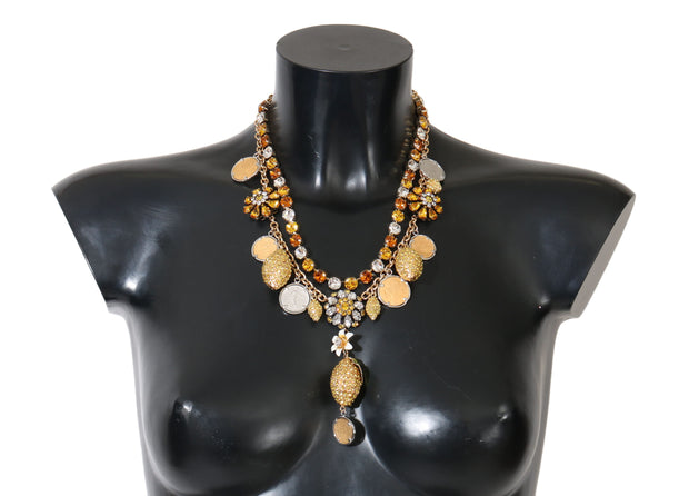 Elegant Gold-Plated Statement Necklace