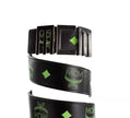 Claus Mens Summer Green Smooth Visetos Logo Leather Numeric Buckle Belt