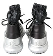 Black Nylon Galileo High Top Sneakers Shoes