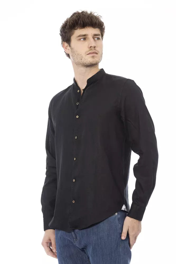 Black Lyocell Men Shirt