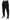 Black Beige Striped Cotton Stretch Pants