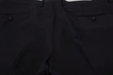 Black Dress Wool Silk Trouser Pants