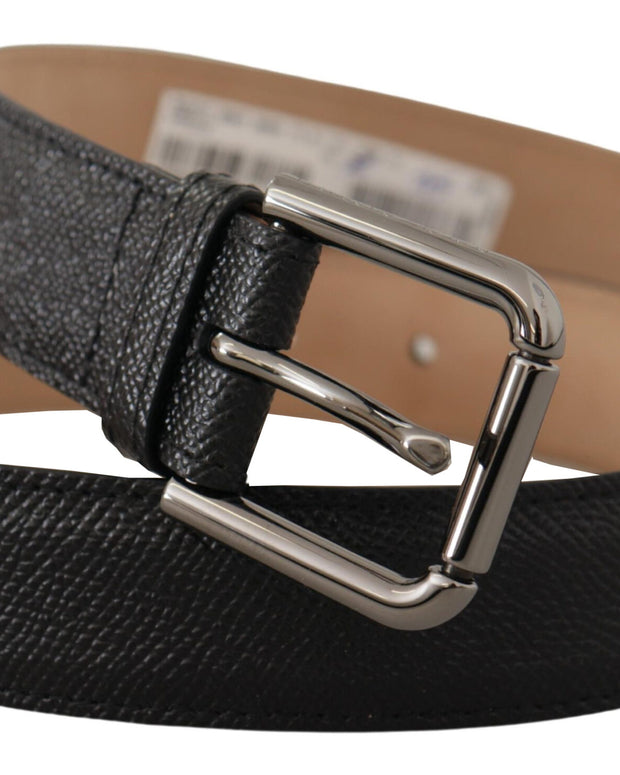 Black Calf Leather Brown Backend Belt