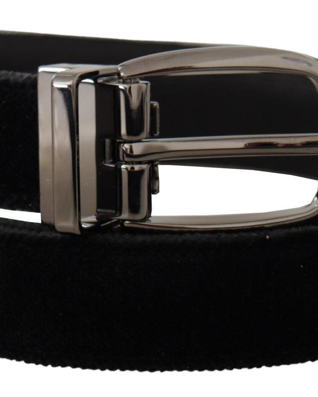 Black Velvet Classic Logo Engraved Metal Belt