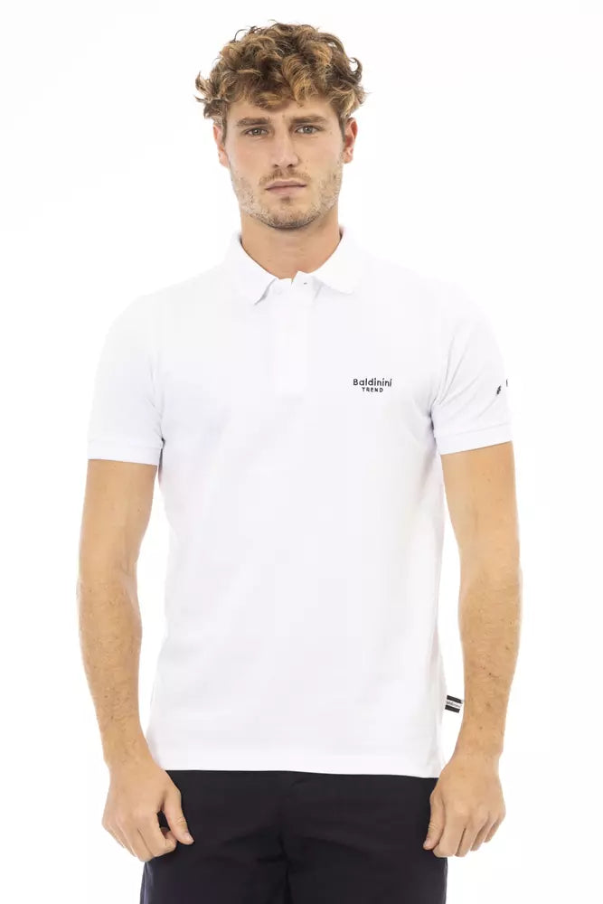 Black Cotton Men Polo