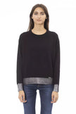 Black Wool Women Sweater