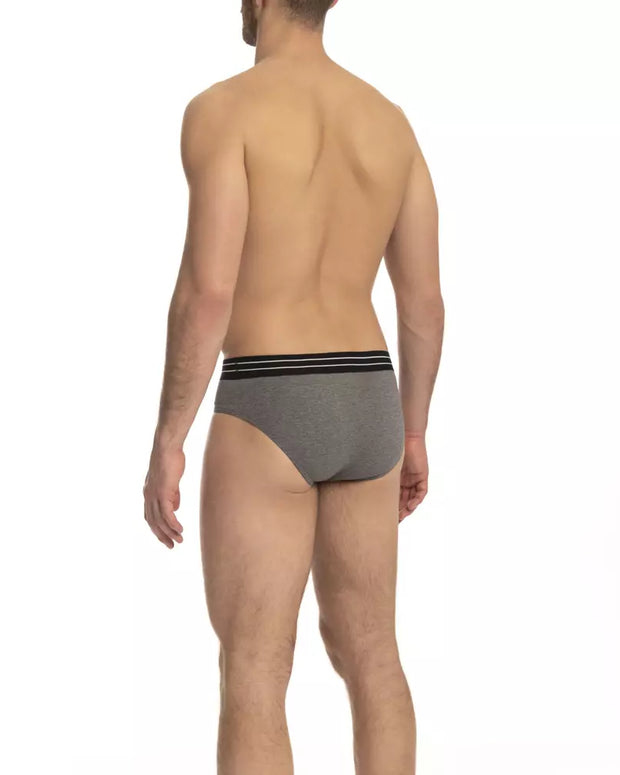 Gray Cotton Men's Underwear Pack