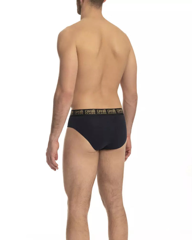 Blue Cotton Men's Brief Pair