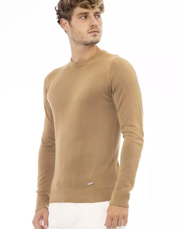 Beige Modal Men Sweater