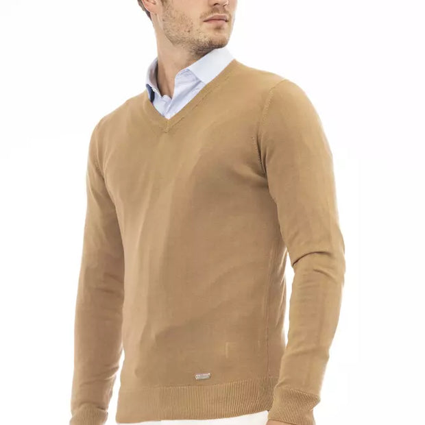 Beige Modal Men Sweater