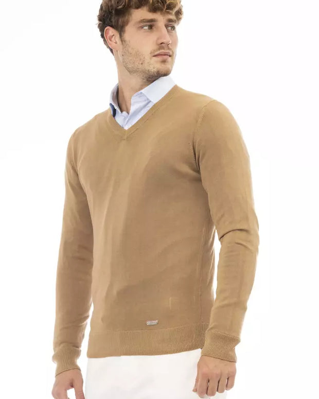 Beige Modal Men Sweater