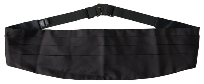 Elegant Black Silk Cummerbund