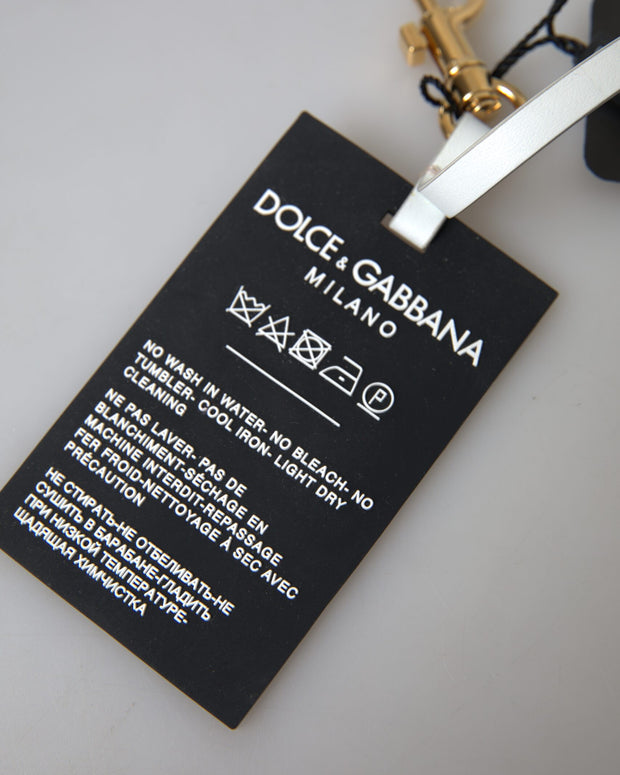 Black Silicone DG Logo Gold Brass Keychain