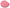 Pink Calfskin Leather Round Logo Print Hand Mirror Holder