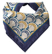 Elegant Multicolor Silk Men's Square Scarf