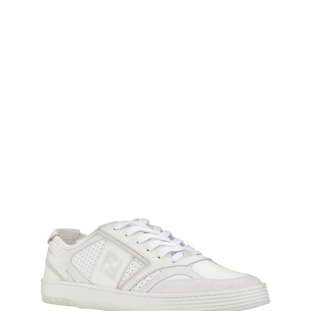 Elegant Low Top Calfskin Sneakers in White