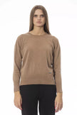 Beige Wool Women Sweater