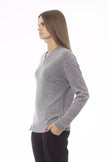 Gray Wool Women Sweater