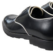 Black White Leather Formal Shoes