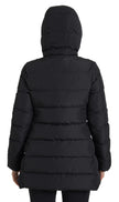 Black Polyester Hooded Reversible Jacket