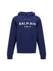 Elegant Navy Blue Monogram Hoodie