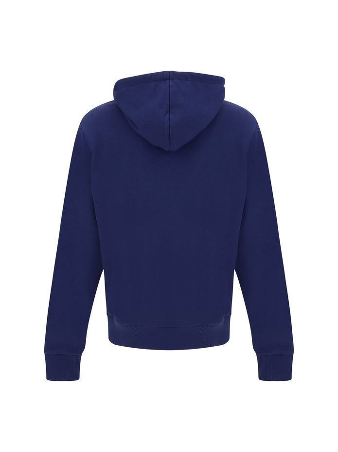 Elegant Navy Blue Monogram Hoodie