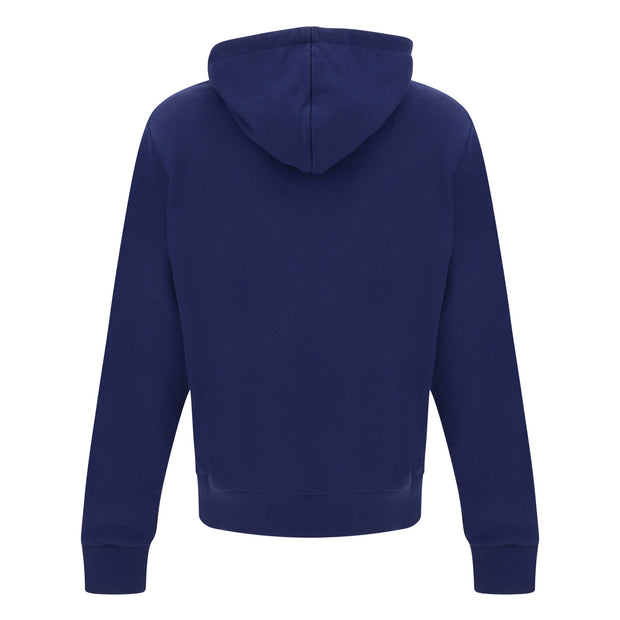 Elegant Navy Blue Monogram Hoodie