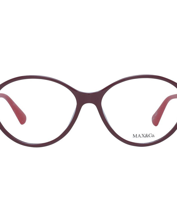 Burgundy Plastic Glasses (Frames)