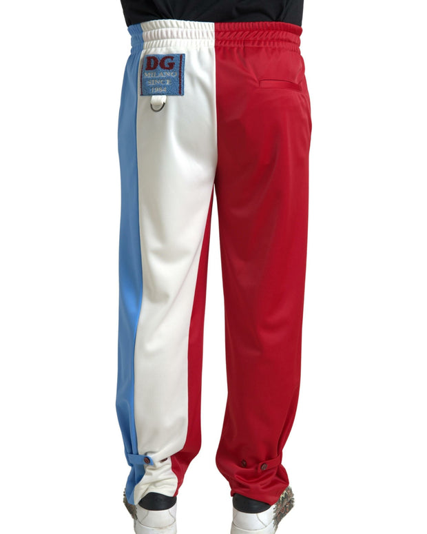 Multicolor Polyester Men Sweatpants Pants