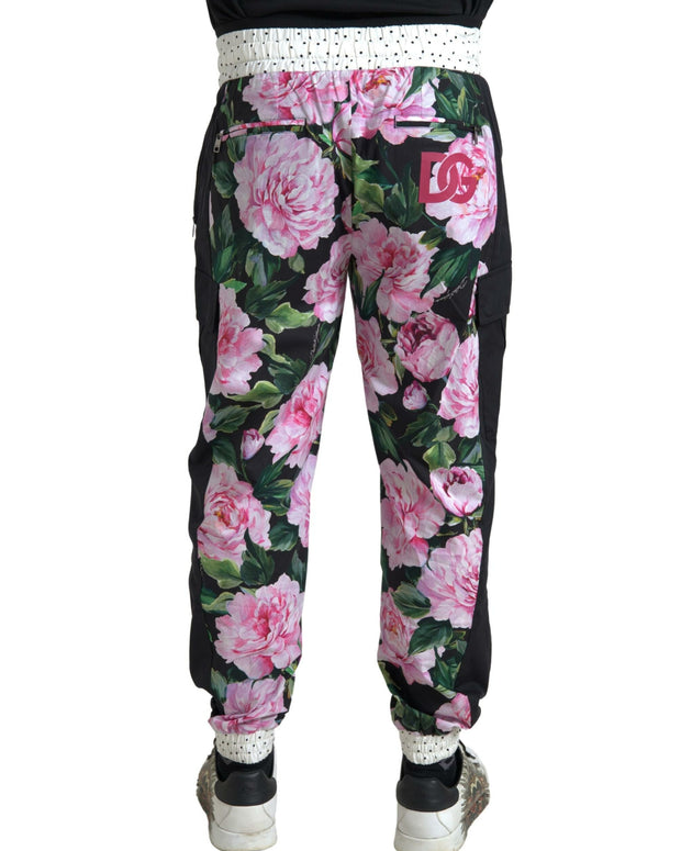 Multicolor Peony Joggers Cotton Men Pants