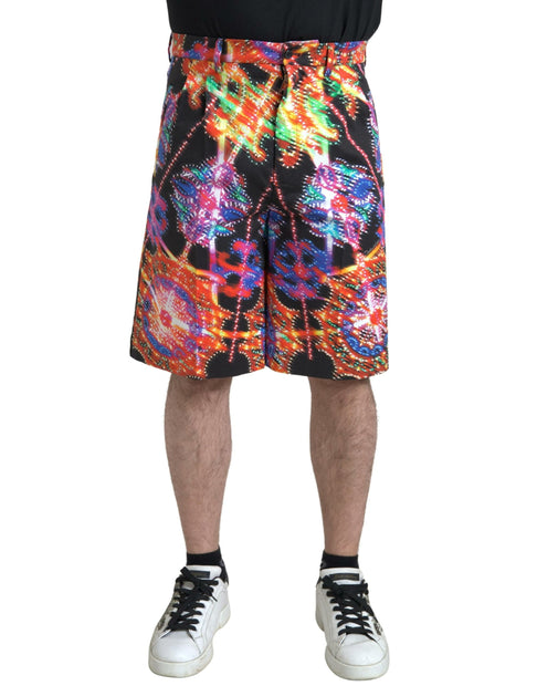 Multicolor Printed Bermuda Shorts