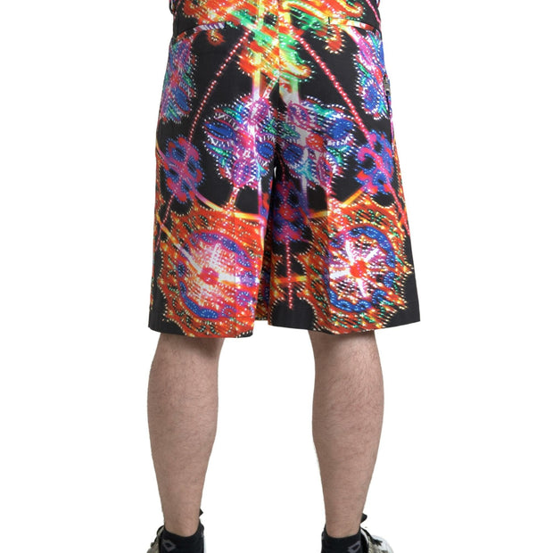 Multicolor Printed Bermuda Shorts