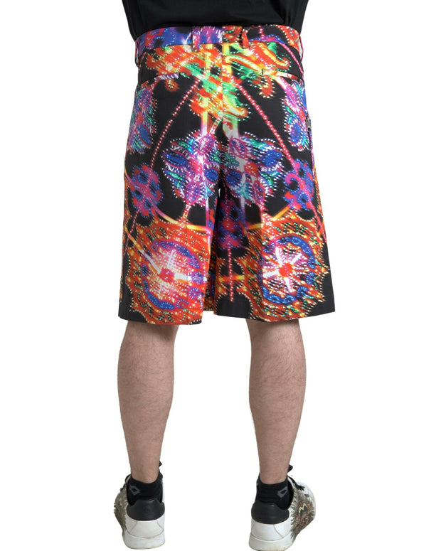 Multicolor Printed Bermuda Shorts