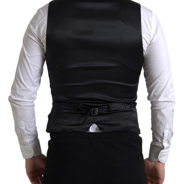 Elegant Black Formal Dress Vest