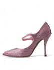 Enchanting Pink Crystal Pumps