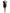 Blue Patchwork Two Tone Denim Mini Dress