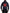 Blue Hooded Logo Polyester Full Zip Sweater
