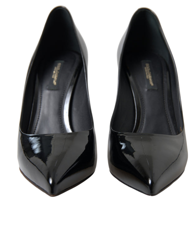 Black Patent Leather Pumps Heels Shoes
