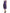 Elegant Purple Knee-Length Jersey Dress