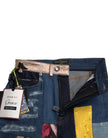 Multicolor Patchwork GRACE Skinny Denim Jeans