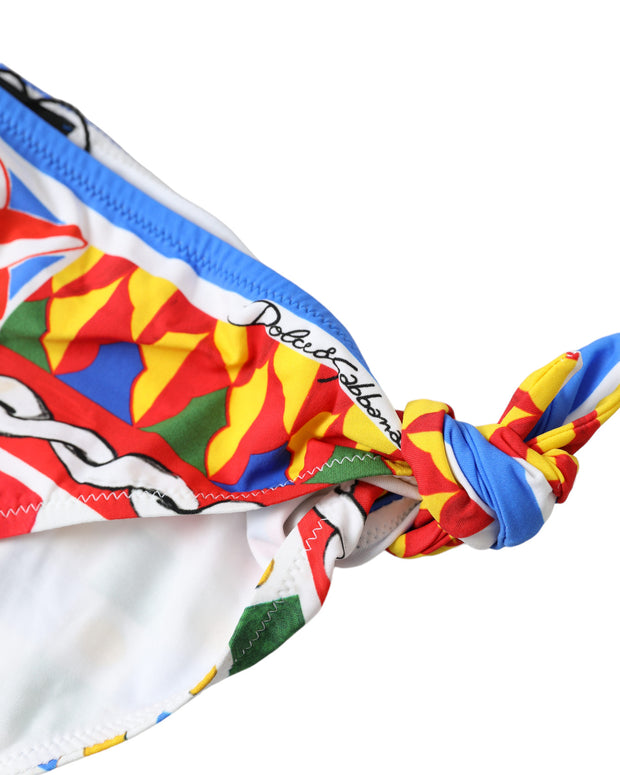 Multicolor Carretto Bottom Swim Beachwear Bikini