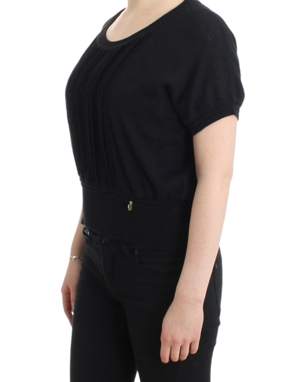 Black short sleeved jumper