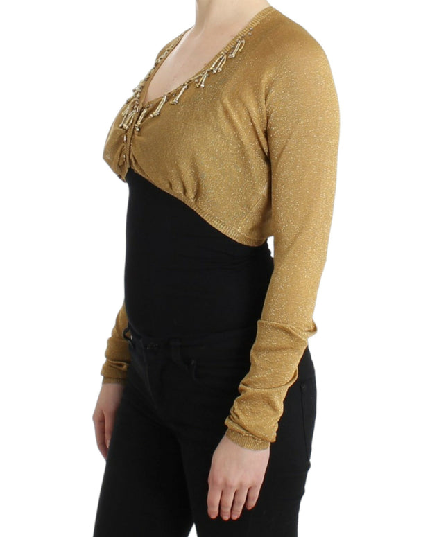 Gold embellished gold shrug