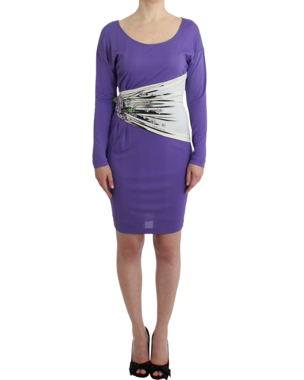 Purple longsleeved dress