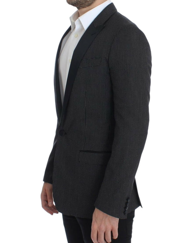 Black wool slim MARTINI blazer