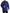 Royal Blue Cotton Crewneck Pullover Sweater