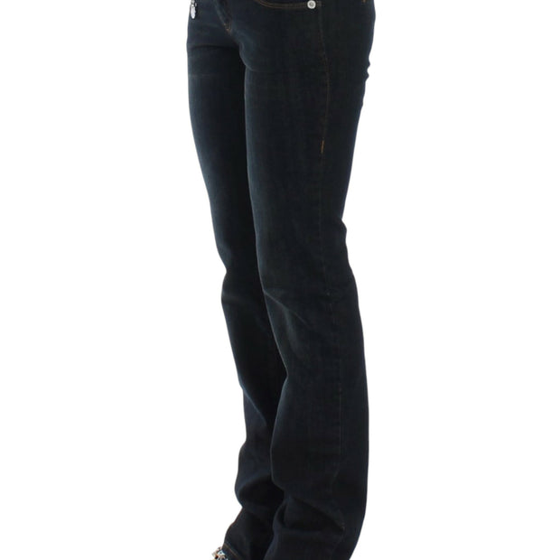 Chic Blue Slim Fit Denim Delight